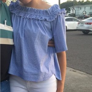 Vineyard Vines top blue striped top